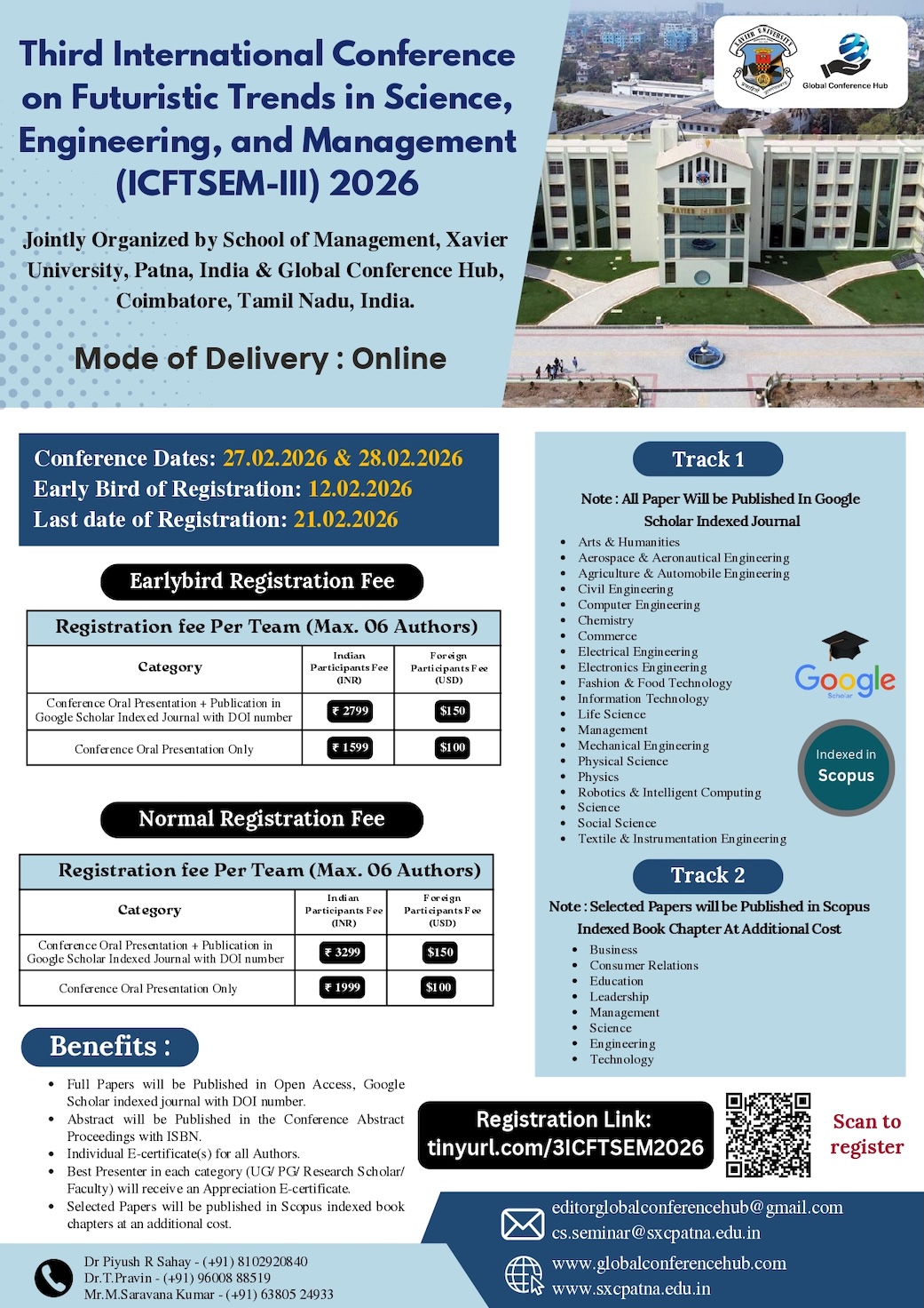 Third International Conference on Futuristic Trends in Science, Engineering, and Management ICFTSEM-III -  2026